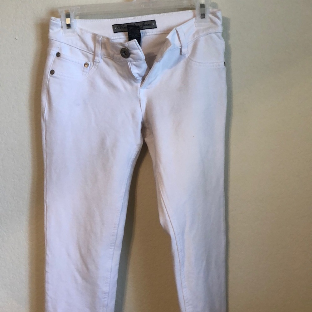 White stretchy skinny pant